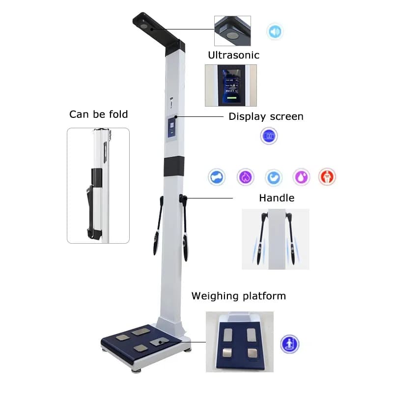 Smart High Accuracy Height and Weight Scale Digital Weighing Scale with Height