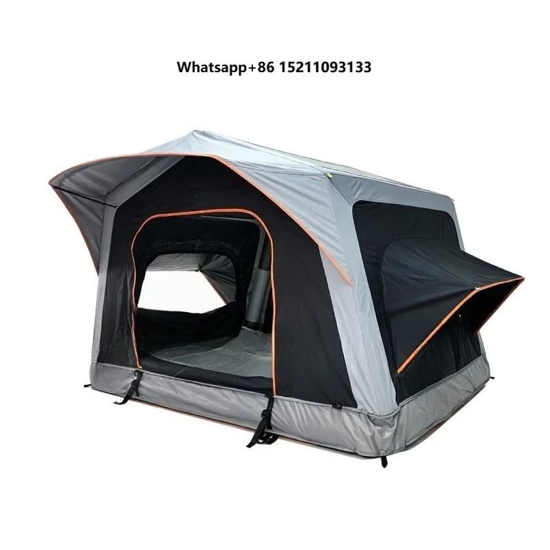 SNDN Outdoor Glamping Automatic Portable Inflatable Rooftop Tent 2 Person Foldable Waterproof Oxford Roof Tent for Family Camper