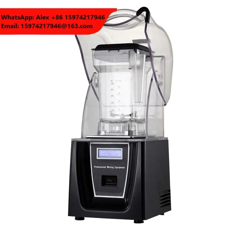 2 Liter Jar Built-in Sound Enclosure Shield Heavy Duty Juicer Preprogramed Commercial Blender