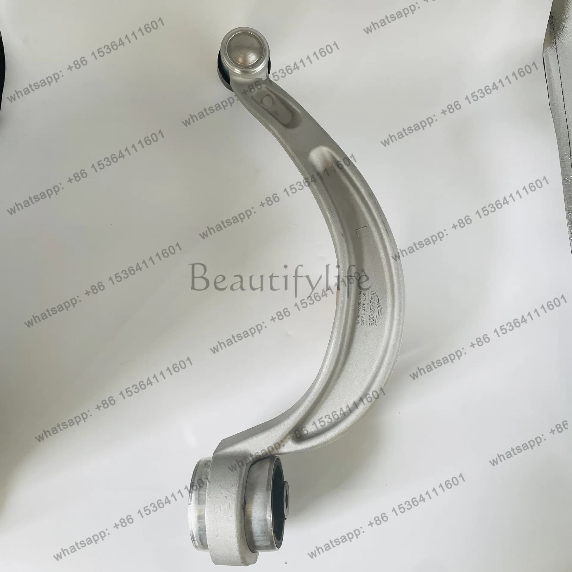 8KD407693 Auto parts, bend down swing arm L left, aluminum big head