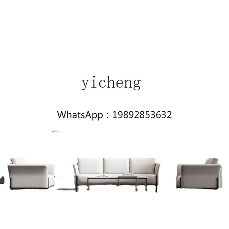 ZZk Office Sofa Simple Modern Creative Reception Leisure Sofa for Three People Coffee Table Combination