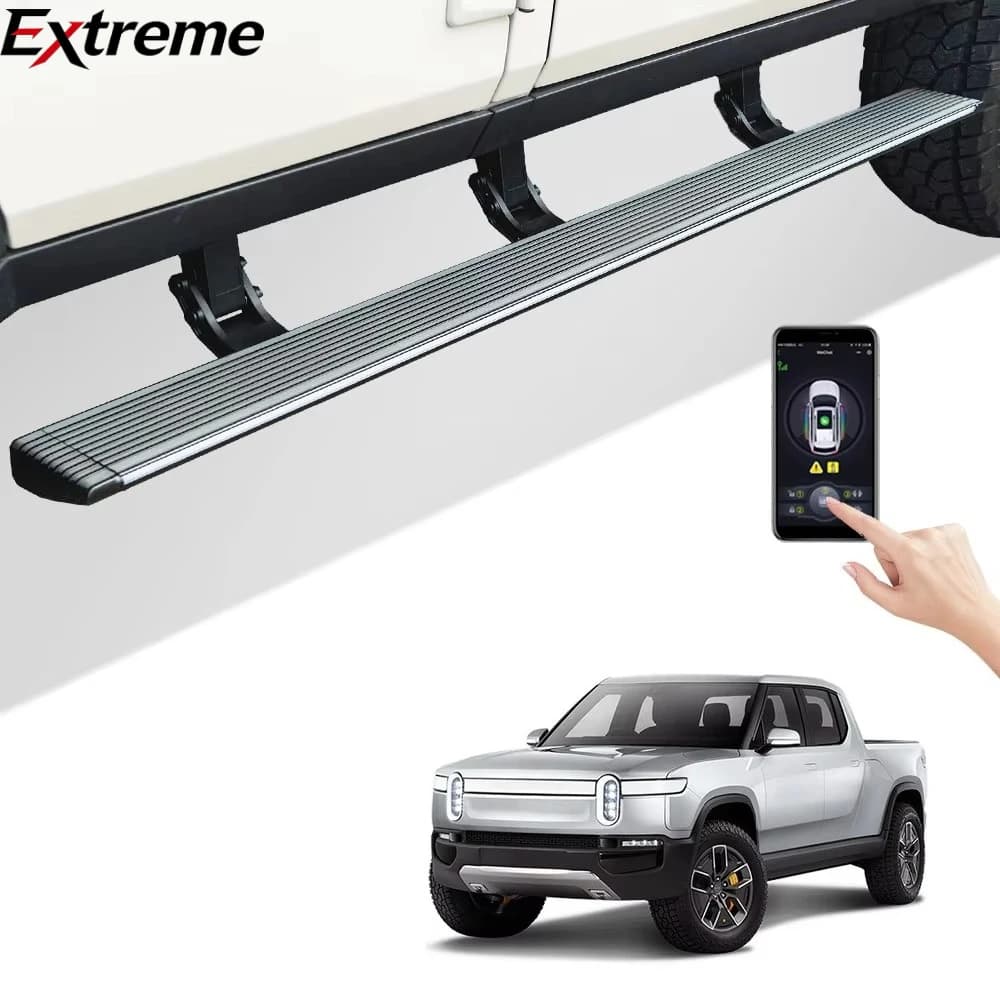 EXTREME Super Price LED Lights Car Padel SideSteps Electric Retractable Running Boards for Pivian R1t