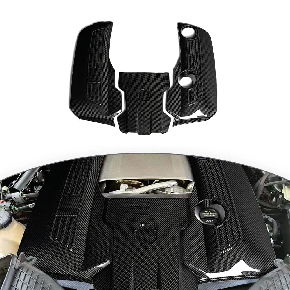 For 2025 Year Up G Class W465 Engine Covers G63 G500 G450D Carbon Fiber Engine Cover Upgrade Replacement Car Accessories Auto Pa