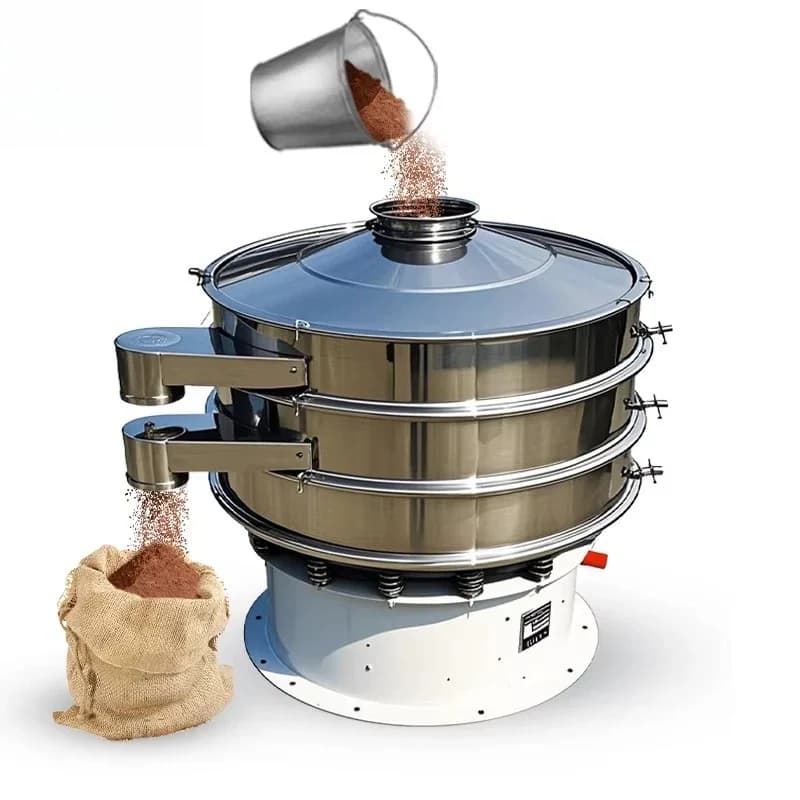 Vibrating screen flour screen vibrating separator Powder granule liquid screening machine