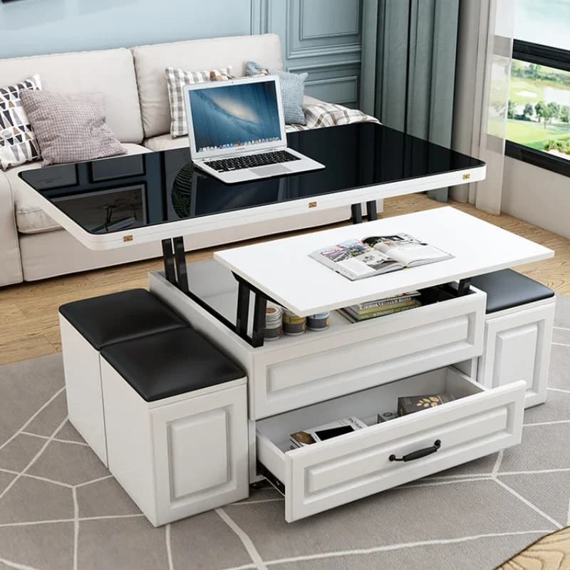 Nordic Living Room Coffee Tables Modern Design Foldable Floor Folding Side Table Sofa Minimalist Beistelltisch Home Furniture