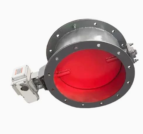 New High-Temperature Electric Air Louvre Valve Stainless Steel Pneumatic Turbine Regulating Butterfly Manual Ventilation Dust