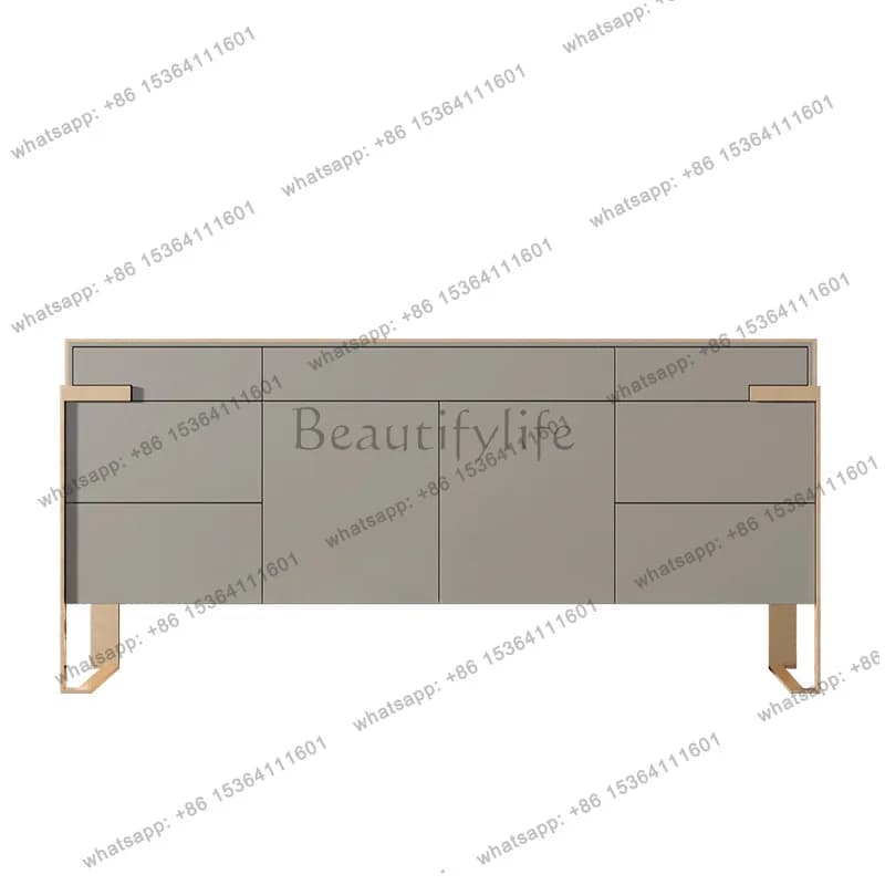 Italian light luxury dining side cabinet simple post-modern wine cabinet