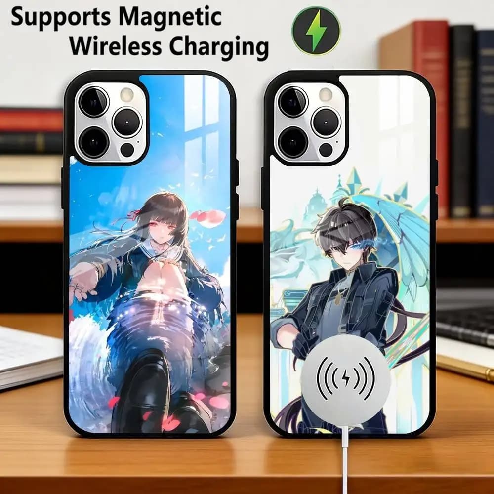 Wuthering Waves-S ARPG Phone Case For iPhone17,16,15,14,13,12,11 Plus,Pro Compatible with magnetic wireless charging Gift