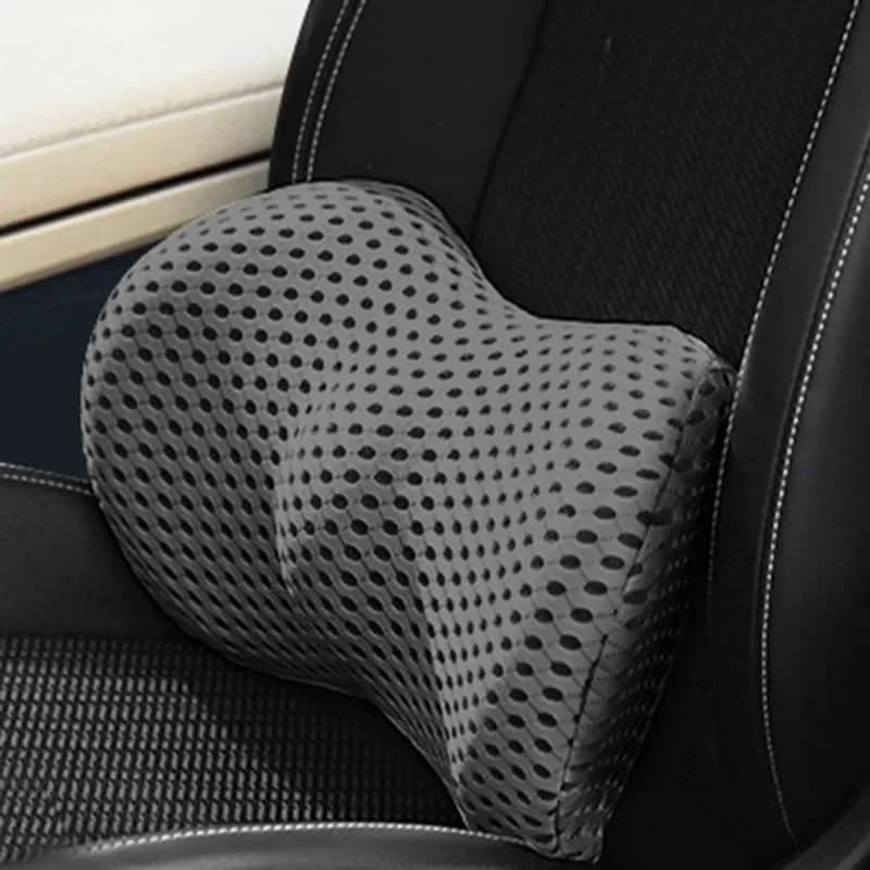 Lumbar Back Support Cushion Car Seat Wheelchair Office Chair 3D Waist Support - Ergonomic Memory Foam Cushion Seat Lumbar Pad