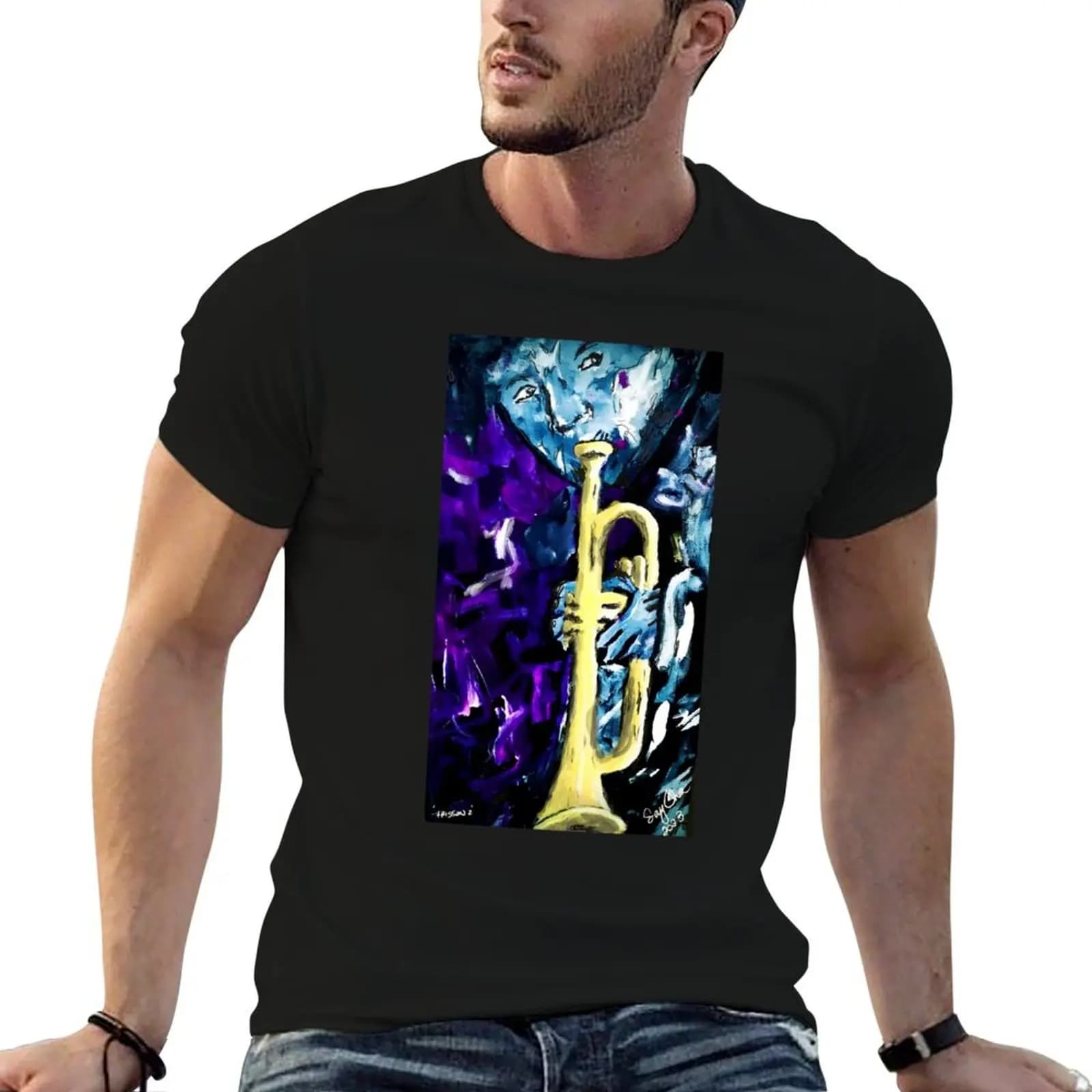 Frisson - 2 T-Shirt Trendy Pattern T-Shirt for Men