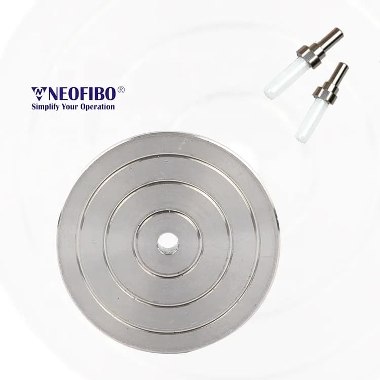 HD-2.50MM 2.5mm Ceramic Ferrule 125mm Plastic  Disc for Angle Polisher Fiber Optic Polishing Fixture