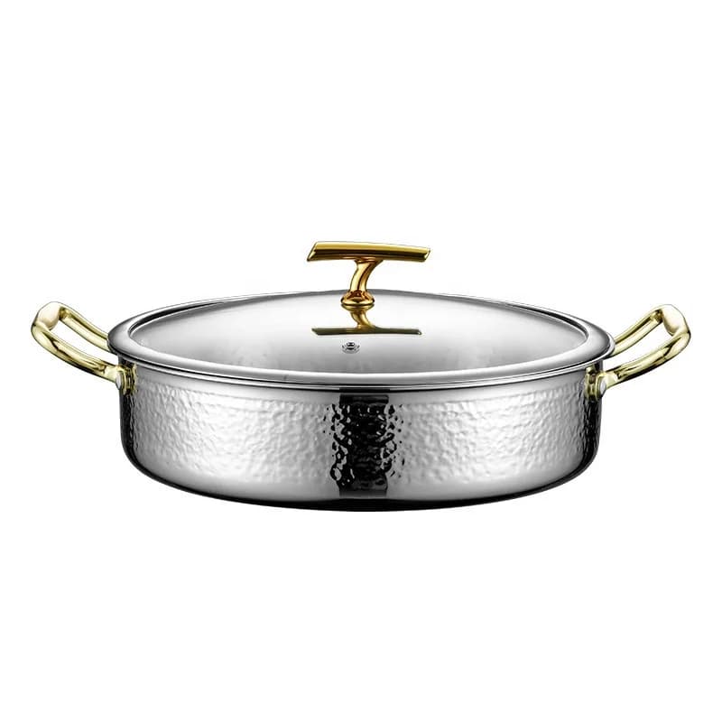Creative thickened 304 stainless steel cooking seafood commercial deeper induction cooker soup pot