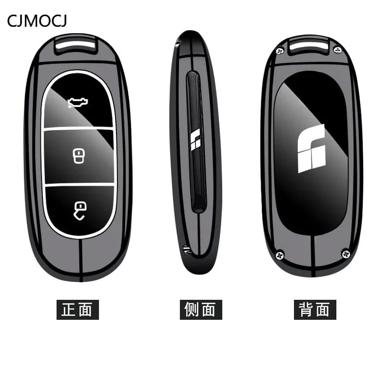 Zinc Alloy Car Key Case Cover Holder Key Shell Buckle for Ideal Auto L6/L7/L8/L9 (2024 Models)