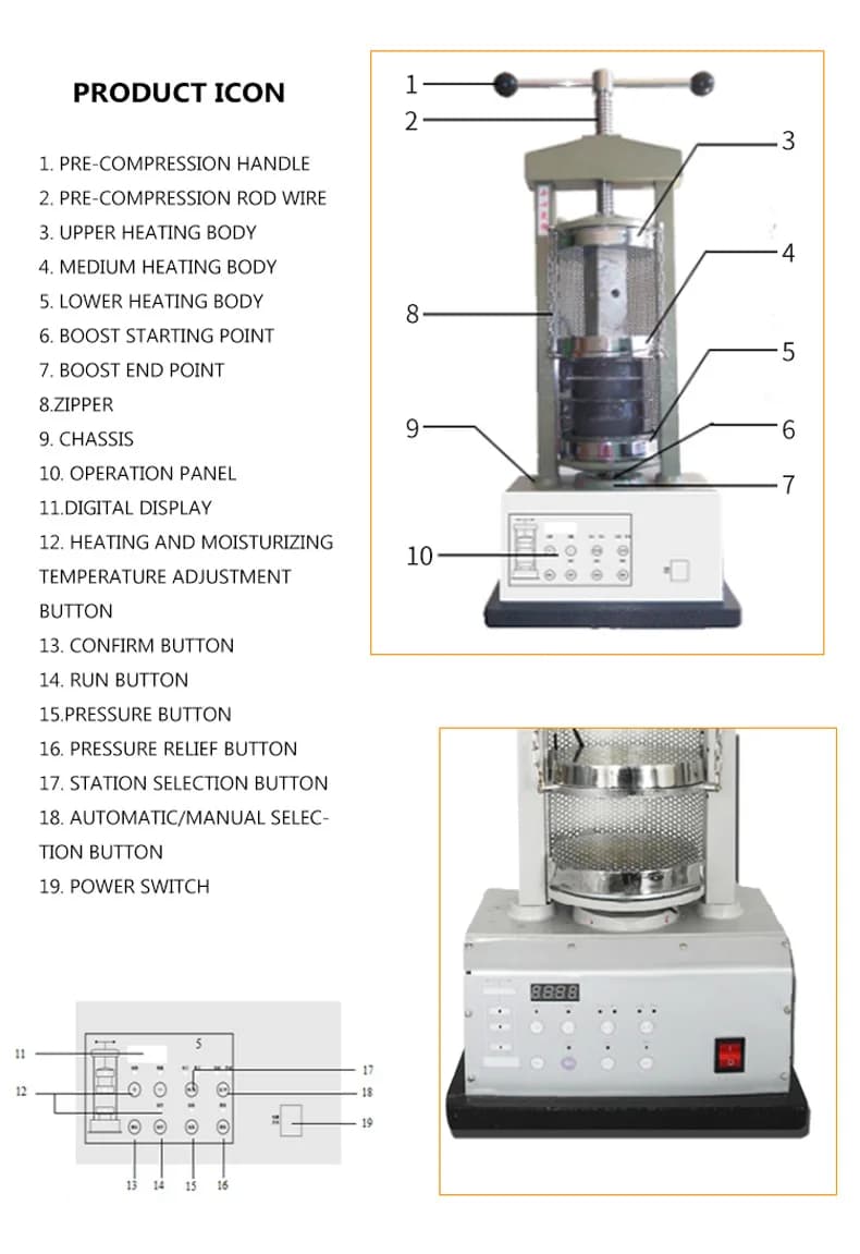 Hydraulic polymerization machine Dental press machine Forming Machine Squeezer Automatic tooth box pressure device
