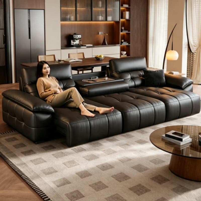 Leather Living Room Recliner Sofa Full Size Design Oversized Modern Recliner Sofa Loveseat Sleeper Divani Moderni Home Furniture