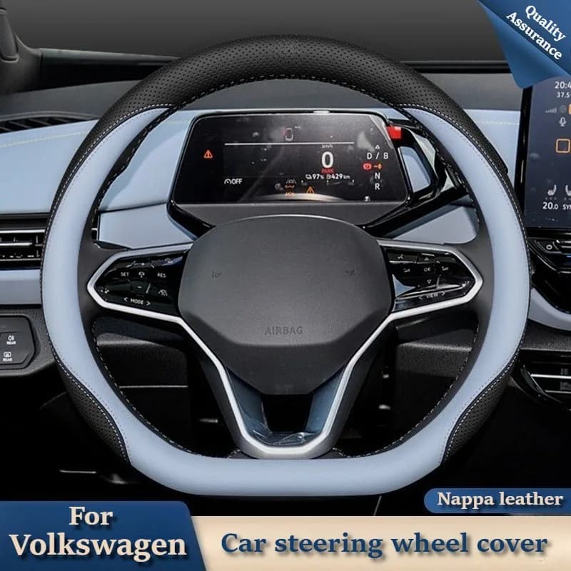 O/D Type Steering Wheel Covers for Volkswagen Jetta ‌Magotan Tiguan Allspace‌ ‌Lavida ID3 ID4 Tayron ‌Taos‌ Passat Bora Arteon‌