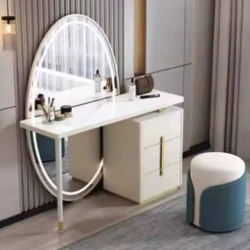 Room Vanity Dressing Table Queen Bedroom Drawers Mobile Dressing Table Organizer Storage Kommode Schlafzimmer Home Furniture