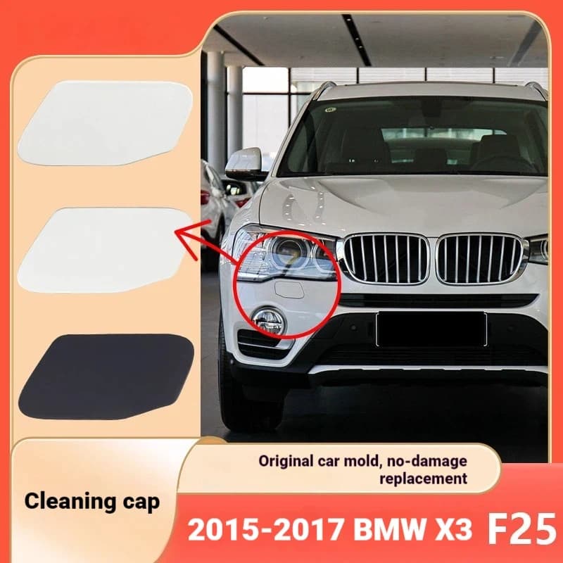 Applicable to 15-17 models of BMW X3 headlight washer cover, water spray cover, front bumper cleaning hole, water spray head cov