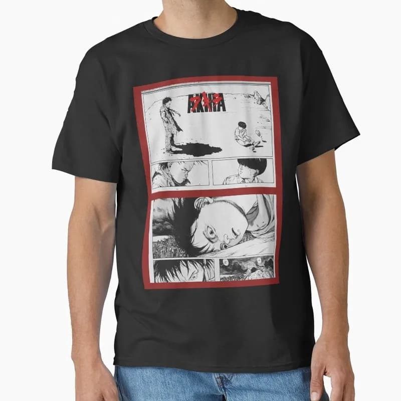 Akira Cyberpunk City Explosion Anime Gift T‑Shirt 1017 Retro Sci‑Fi Manga Graphic Tee Shotaro Kaneda Neo‑Tokyo Unisex Streetwear