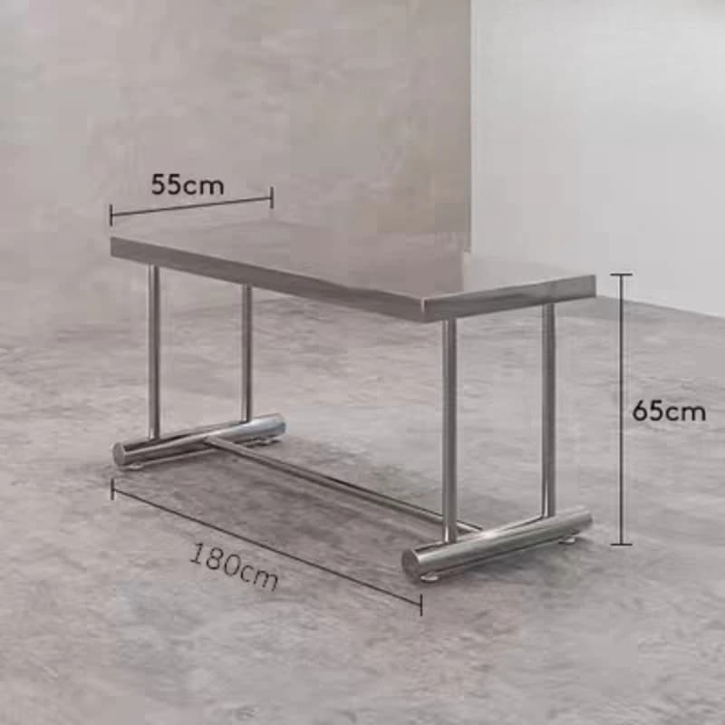 Clothing store display rack, clothes display table in the middle, storage table c