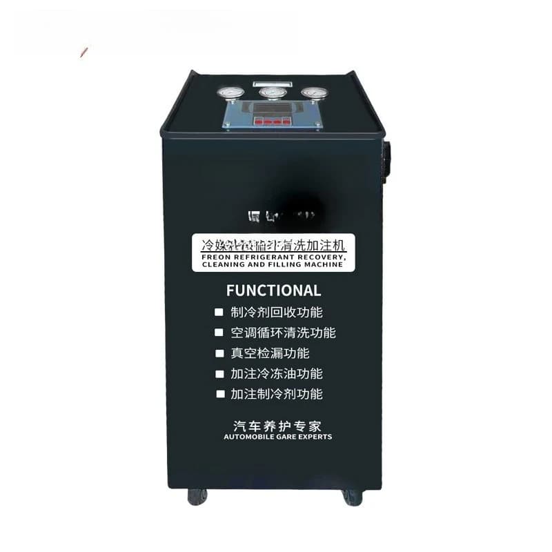 Automatic refrigerant recovery and filling machine, car air conditioning cleaning machine, refrigerant fluorine