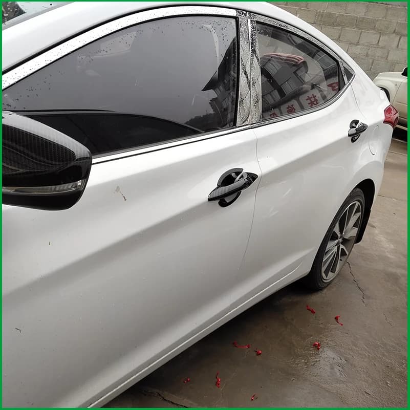 Car Styling Door Handle Bowl Cup Frame Cover Sticker Trim For Hyundai Elantra 2011 2012 2013 2014 2015 Car Accessories