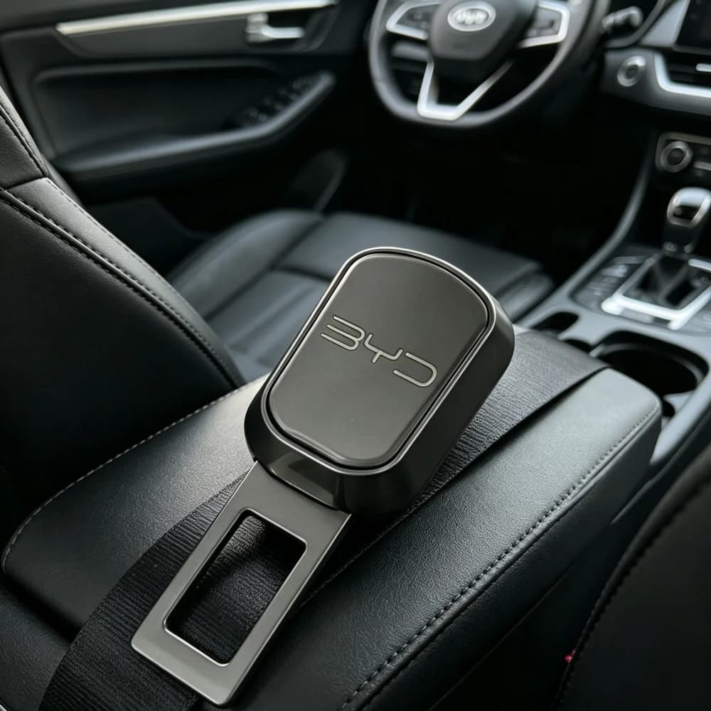 Car Safety Belt Buckle Plug Extension Clip Protector Interior Accessory For BYD Song Plus Atto 3 Yuan Plus Han Tang EV
