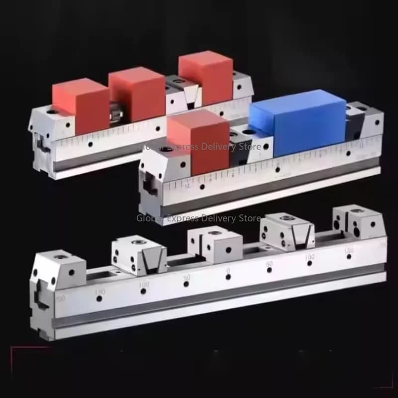 Universal Multiple Clamp Precision Multi Clamping Adjustable Line up Vise Rail System for CNC Machine Versatile Workholding Tool