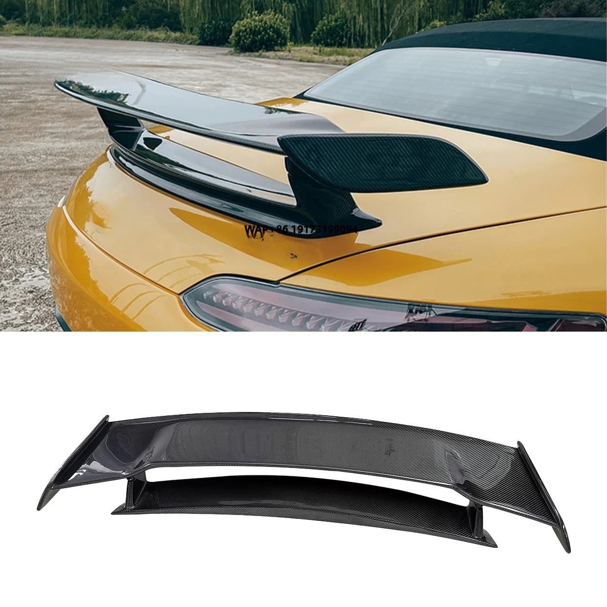 Important Part Carbon Fiber Trunk Spoiler Wing for  GT GTC Roadster Body Parts