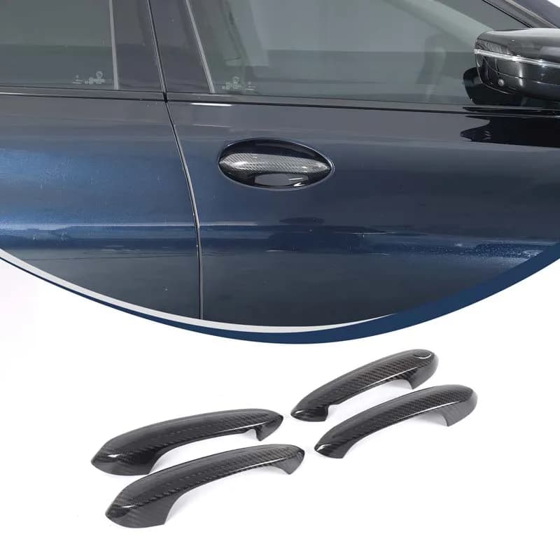 Door Handle Trim Sticker Outer Door Handle Decoration Door Pull Handle Decor Shell For BMW 3 Series G20 20-22 BMW X3 G01 18-23