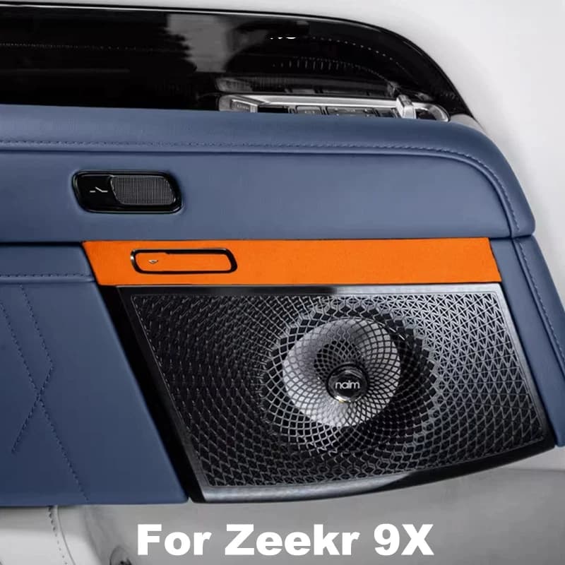 For Zeekr 9X 2025 2026 Door Storage Switch Button Suede Trim Stickers Protection Decoration Car Interior Accessories