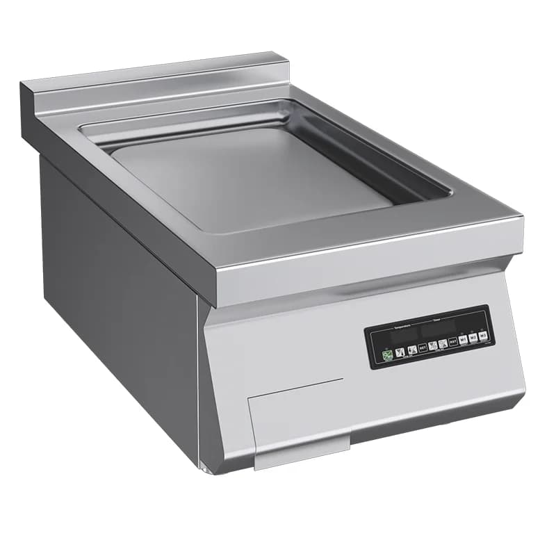 Commercial Electric Griddle Countertop Induction Grill Stainless Steel Hotplate Kitchen Equipment Restaurant Cooking Machine