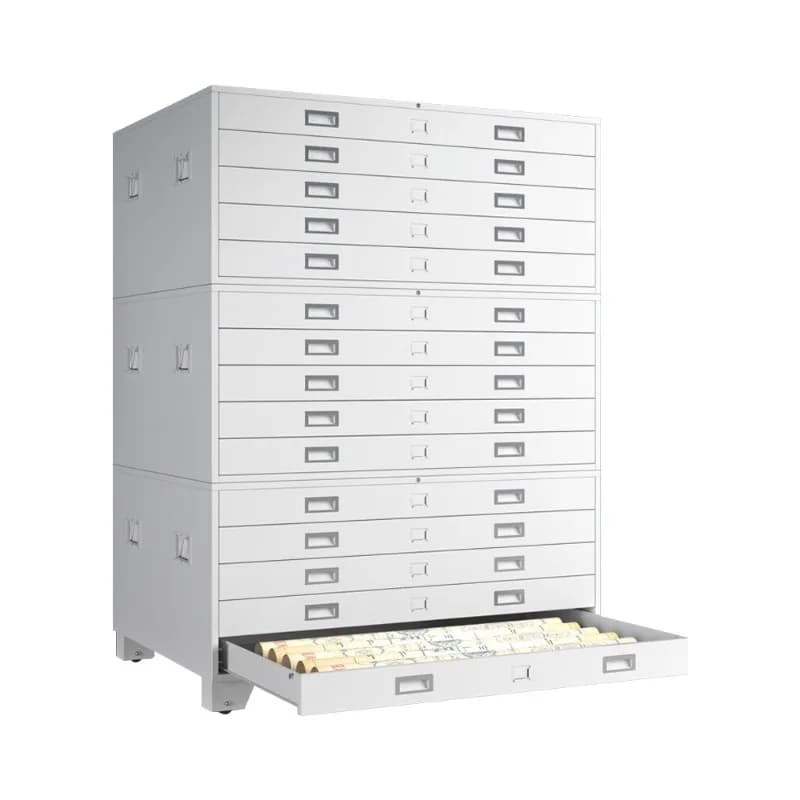 Multi-layer drawer cabinet File cabinet Map cabinet Drawing