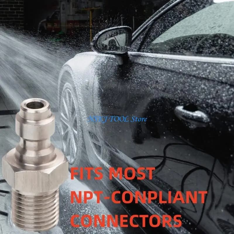L8RC M10x1/ 1/8NPT/ 1/8BSP Male Quick Connector Valves 8mm Thread Quick Connecting Fitting For High Pressure Pumps 1Way Valves
