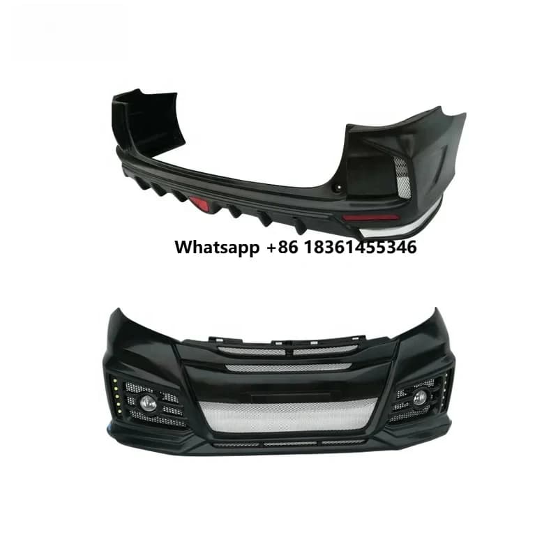 2015-2019 Upgrade Nob Style Front Bumper Rear Bumper Strong ABS Material Car Bumpers  Osey