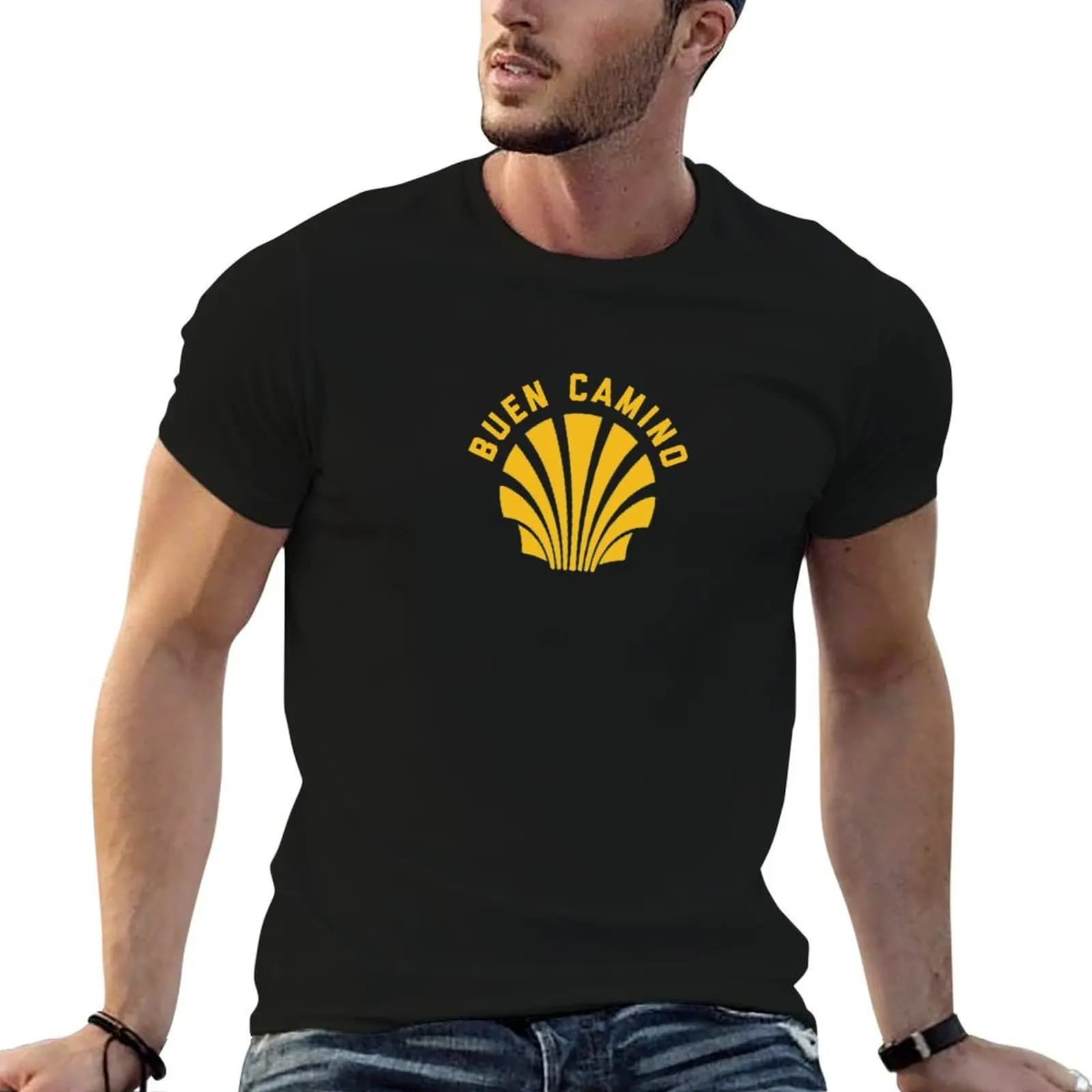 Camino De Santiago Buen Camino T-Shirt anime t shirts anime clothes black t-shirts for men