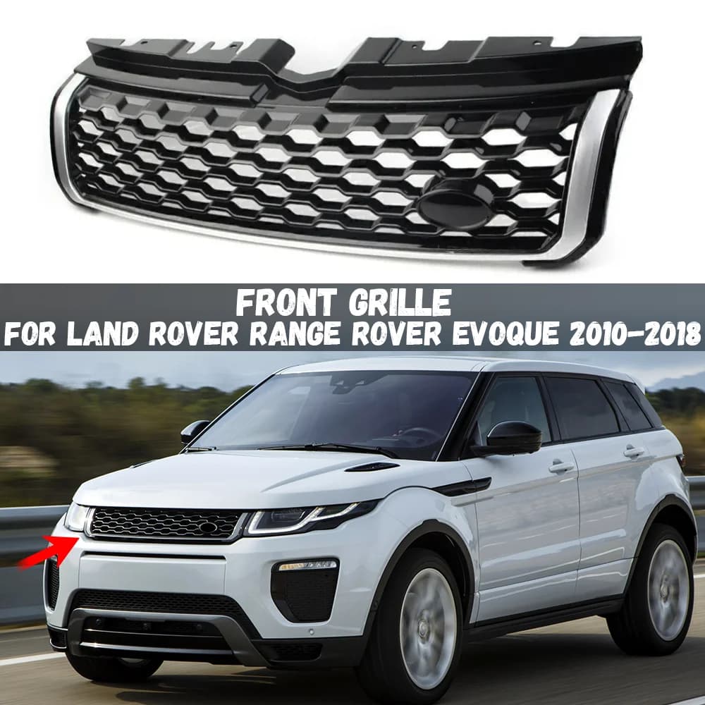 Car Front Bumper Grill Mask Radiator Grille For Land Rover Range Rover Evoque L538 2011-2018 Honeycomb Mesh Grills