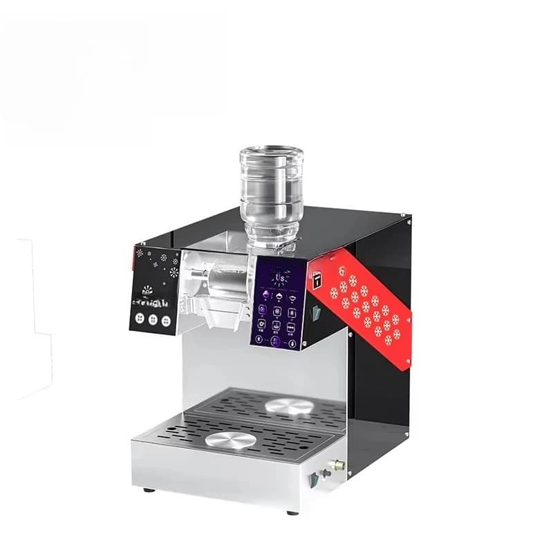Snow Flake Ice Cream Machine  Extended Threaded Drum Detachable Design Commercial Snow Ice Machine