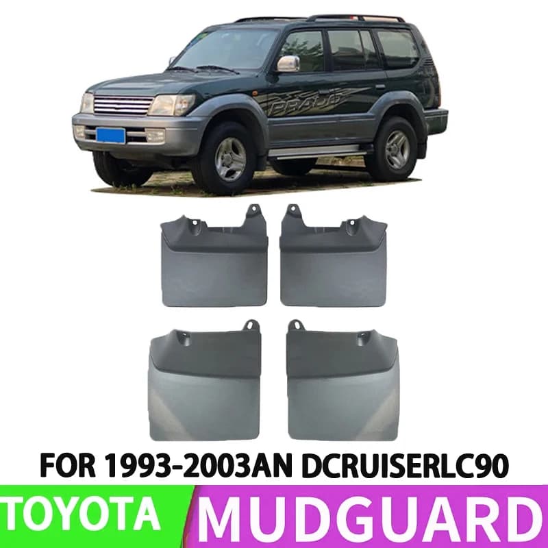 For 1993-2006 Toyota Overlord Cruiser LC90/FJ90 3400 Four-Door Version Car Fender Splash Guard for Front and Rear Wheels