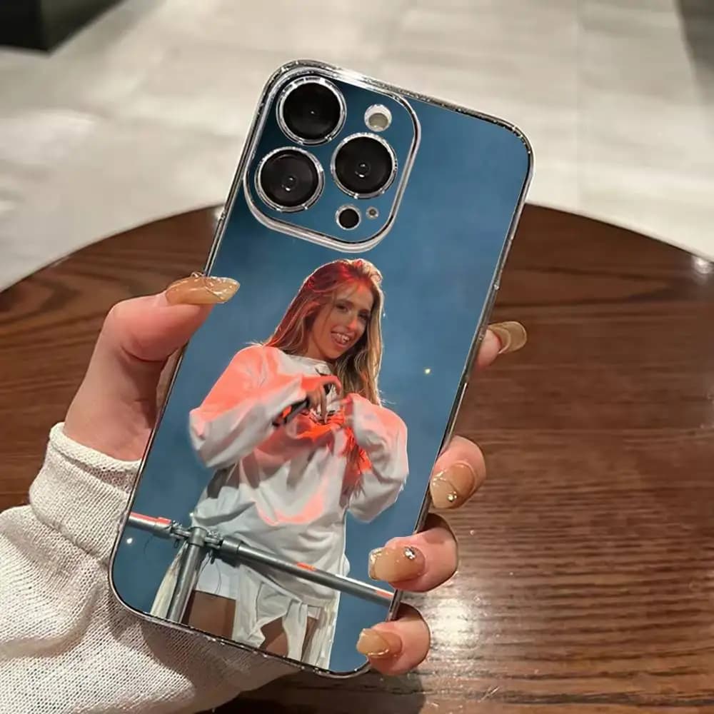 T-Tater Tots Tate McRae  Transparent Shockproof Phone Case For iPhone 17,16,15,14,13,12,11 Plus,Pro Max