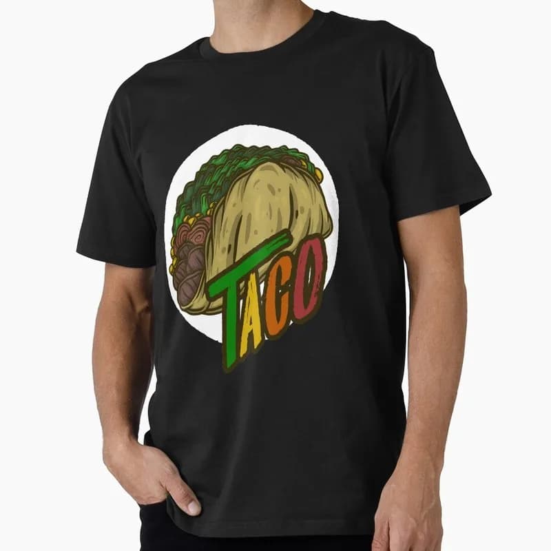 Mexican Street Food Tacos Graphic T Shirt 0915 Unisex Short Sleeve Funny Tee Taco Tuesday Cinco De Mayo Casual Streetwear Tops