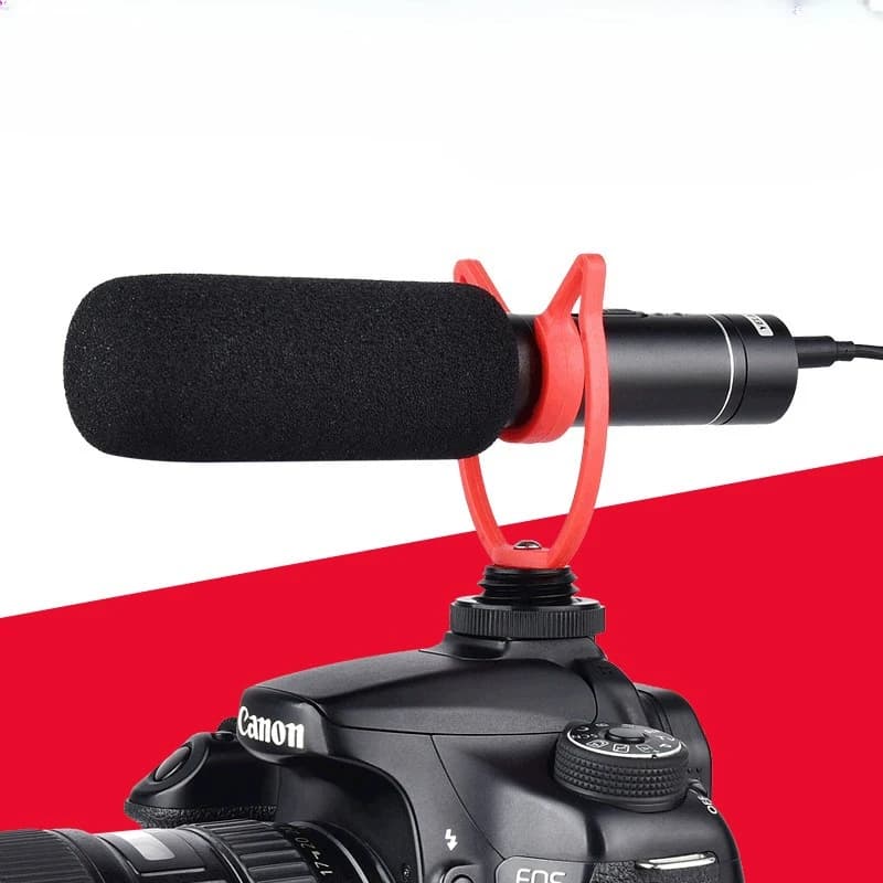 Interview Recording Microphone SLR camera Gun Photography Microphone Noise Reduction Portable