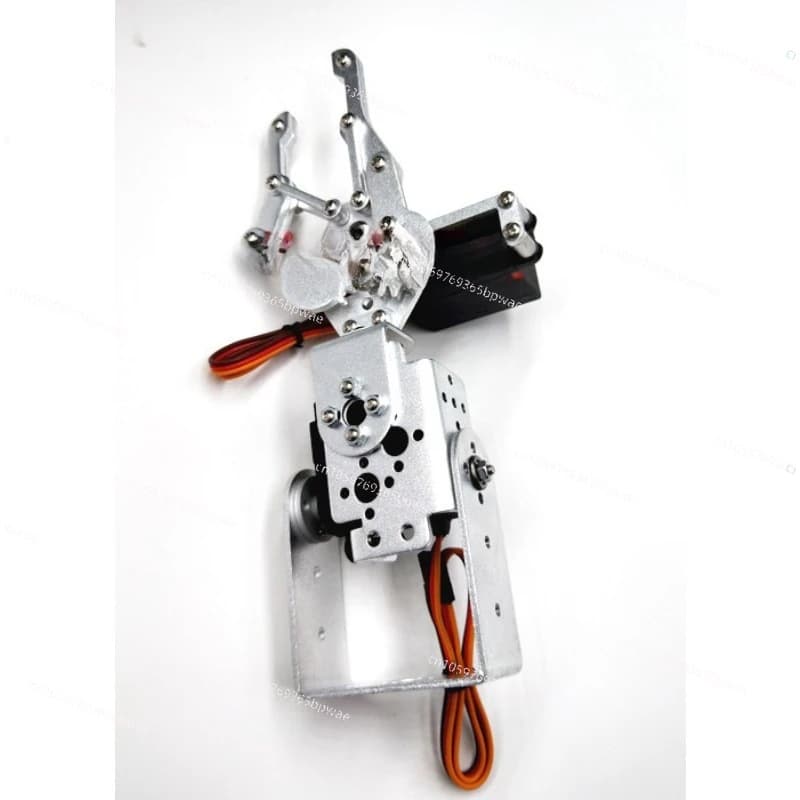 Two 2 Degrees of Freedom Robotic Arm Robot Gripper Robotic Arm Metal Claw Huisheng MG995 Steering Gear Bracket
