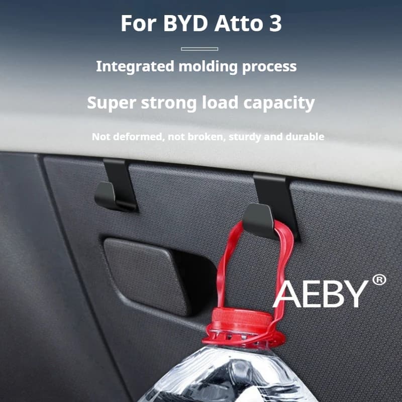 AEBY For BYD Atto 3 Smart Driving Edition 2022-2025 Passenger Seat Hanger Hook,Car Seat Hanger Hook,Multi-Purpose Organizer