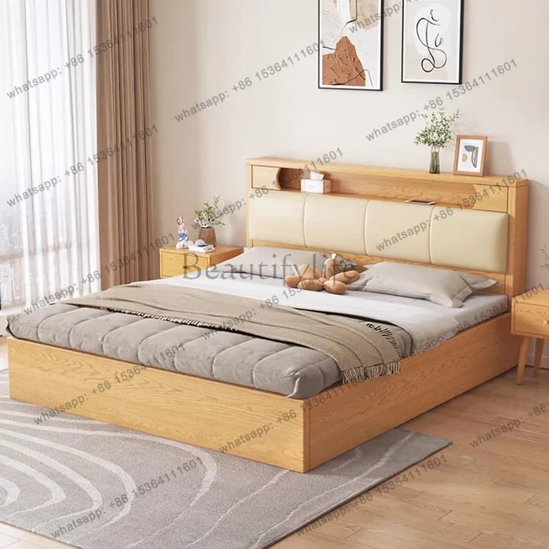 FG Bedroom Queen Bed Children Double Luxury Modern Storage Floor Multifunctional Girls Massage Bed Design Muebles Home Furniture