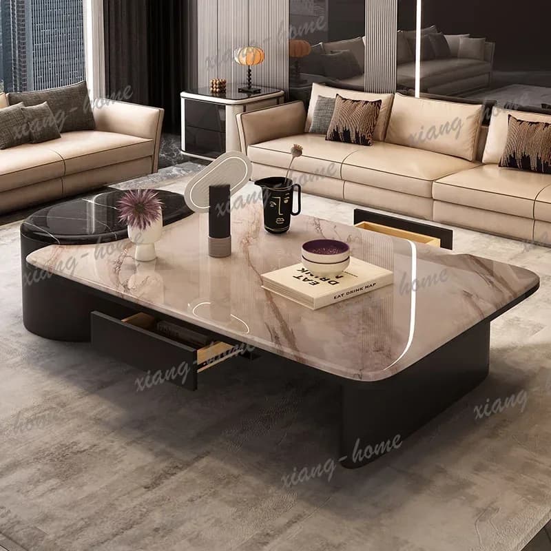 LJY mid century living room coffee table manmade board Bedroom Side tables center Creative italian Designer Modern home furnitur