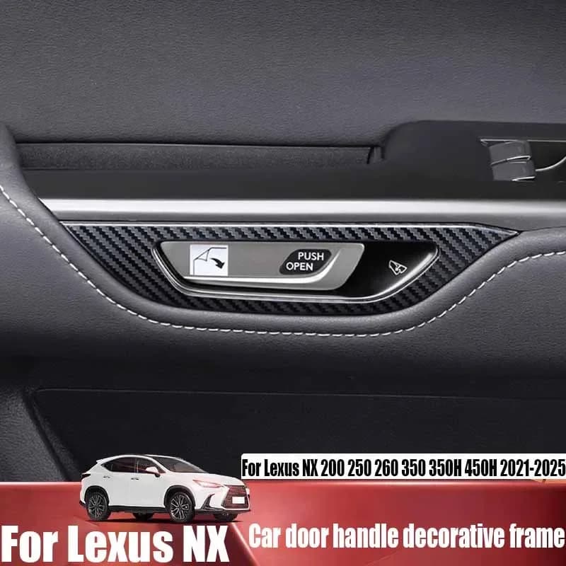 For Lexus NX 200 250 260 350 350H 450H 2021 2022-2025 interior door handle decorative frame Car interior decoration Accessories