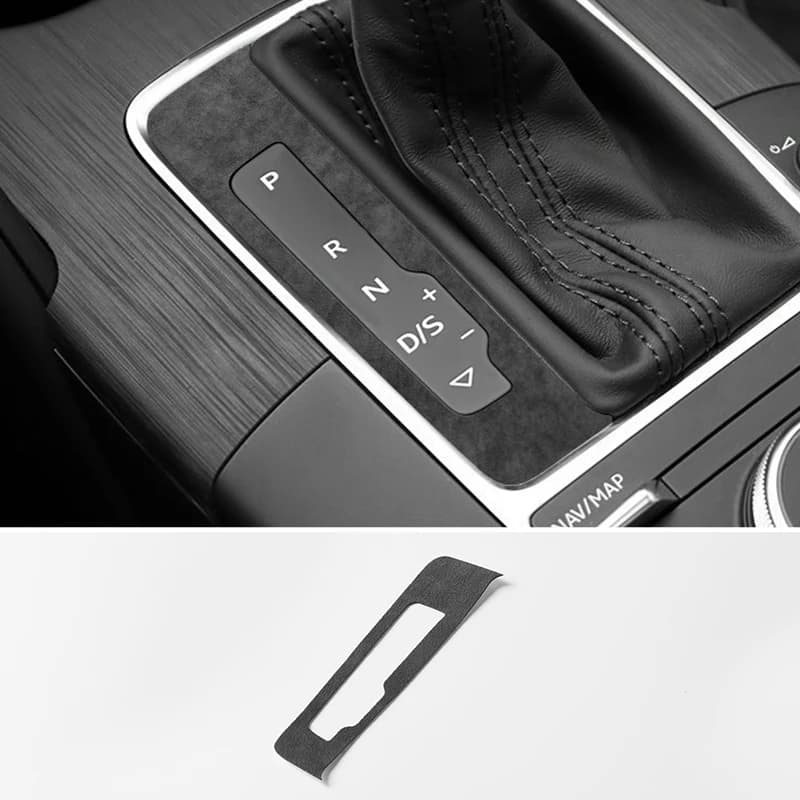 For Audi Sport 8V A3 S3 (2014-2019) Gear Shifter Cover Panel Trim Stickers Made of Alcantara Car Interior Tuning Accessories