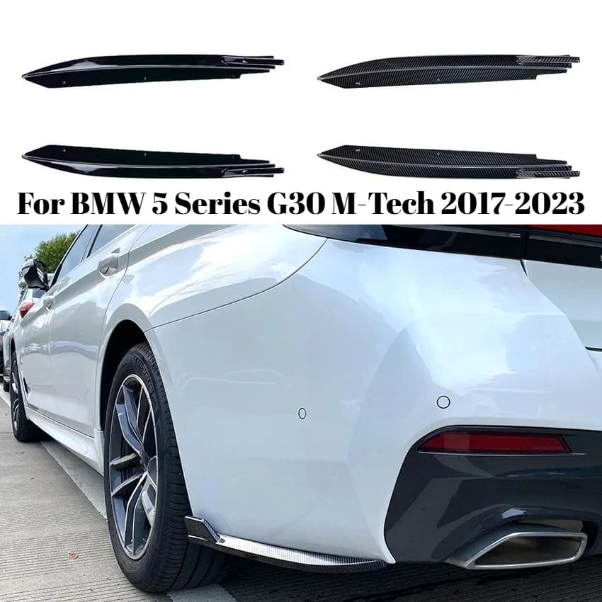 Rear Bumper Corner Trim For BMW 5 Series G30 M-Tech 2017-2023 Exterior Styling Decoration Car Accessories Kit