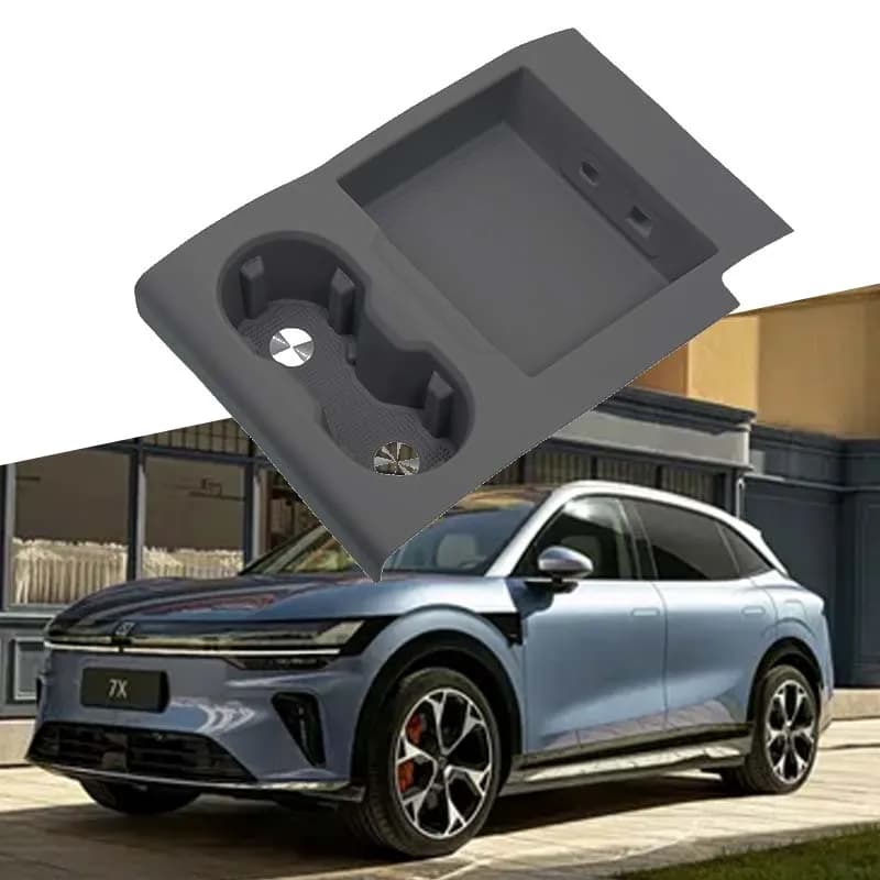For Zeekr 7X 2024 Silicone Non-Slip Cup Holder Pad Car Interior Protector Auto Modification Accessories